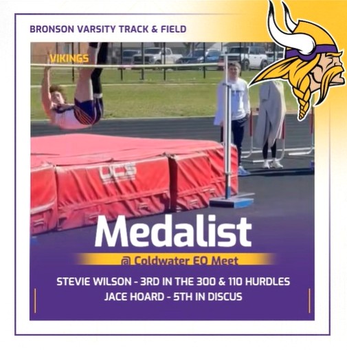 Bronson track teams sixth at Branch County EQ meet